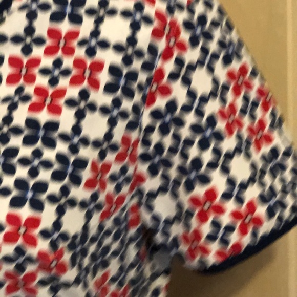 NURSES RED, WHITE AND BLUE SCRUB TOP - Picture 3 of 5
